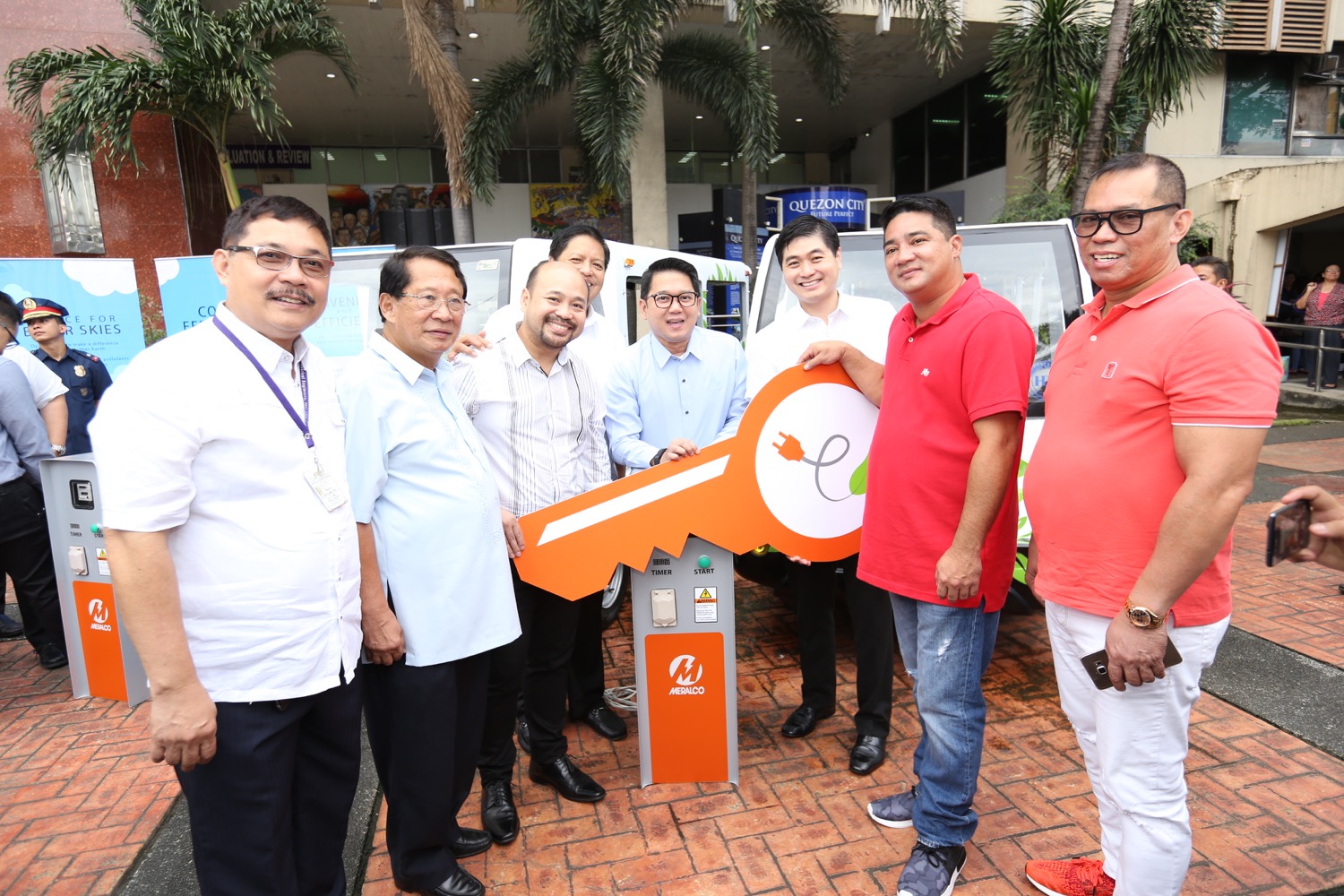 Meralco, MSERV turn over electric jeeps to Quezon City government