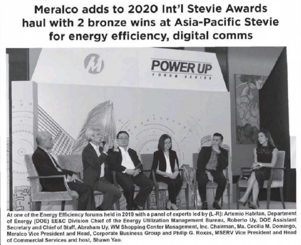 Meralco Wins Two Stevies