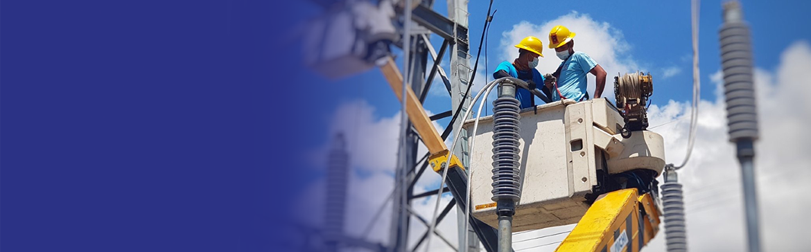 Meralco linemen work on industrial parks power grids