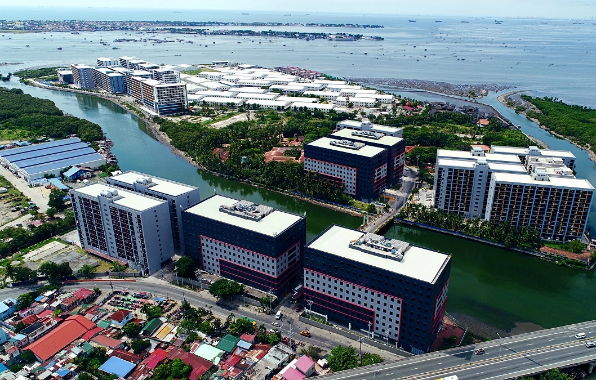 Aerial shot of Island Cove Substation