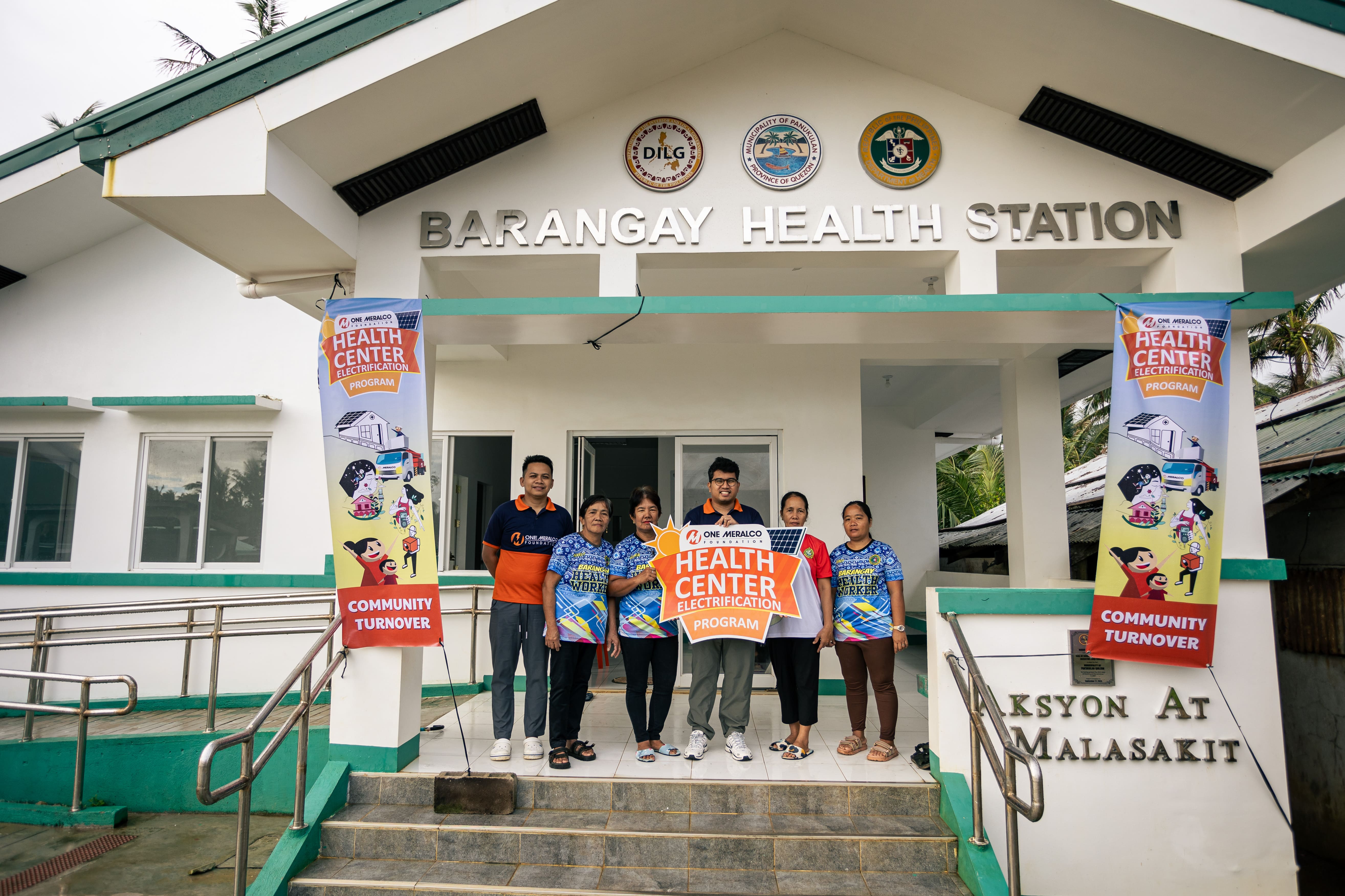 OMF Energizes Health Station in Polillio Island