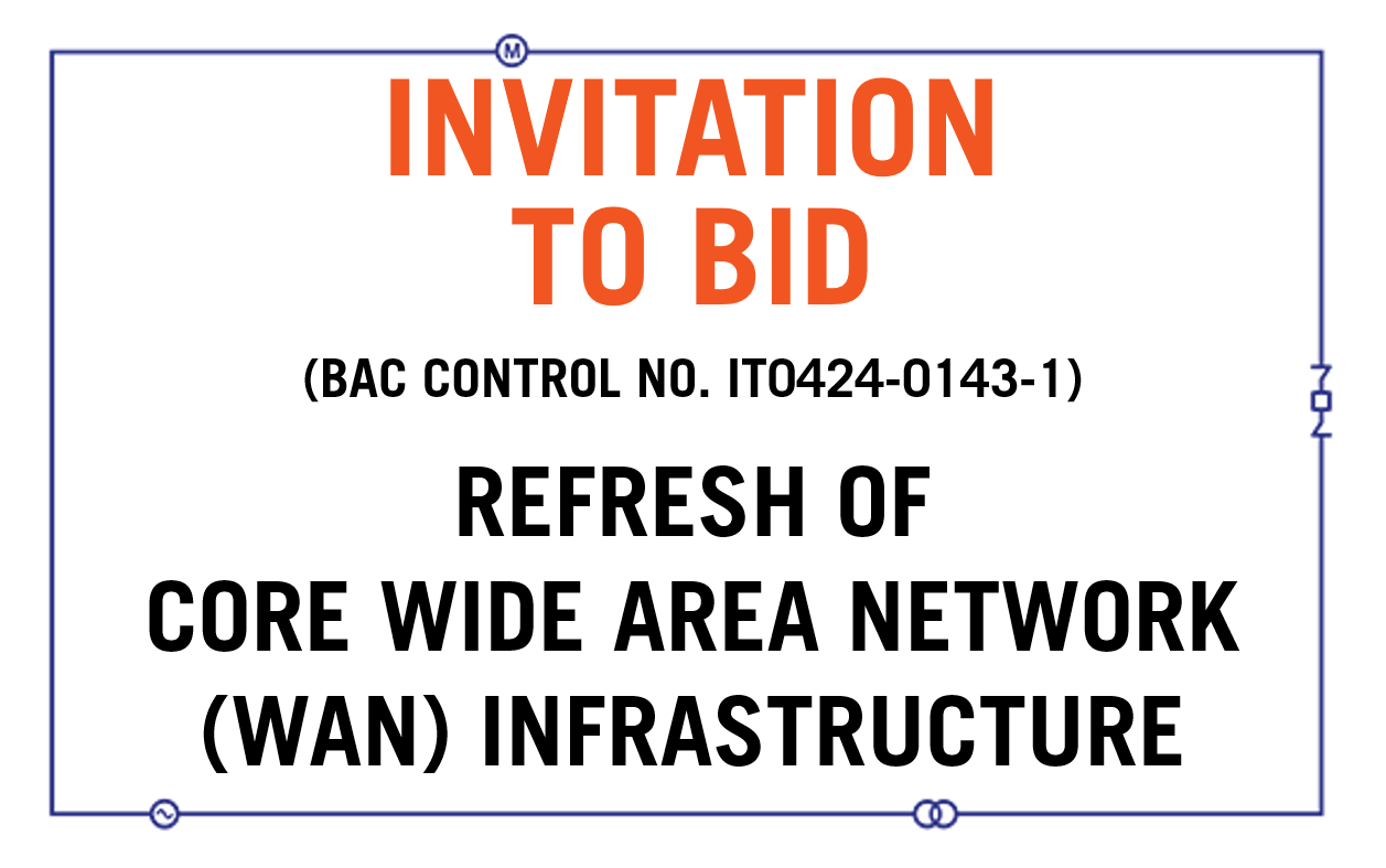 REFRESH OF CORE WIDE AREA NETWORK (WAN) INFRASTRUCTURE (BAC CONTROL NO