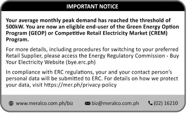 Current Bill ad for customers qualified for both CREM and GEOP