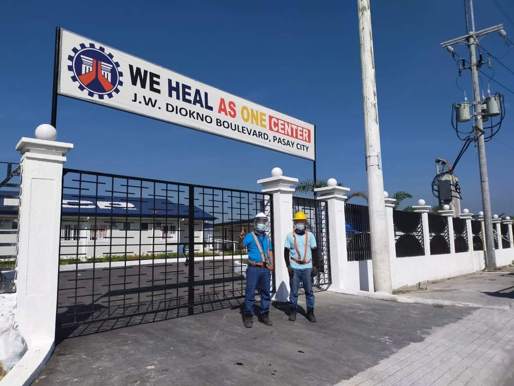 Meralco energizes the new COVID-19 treatment facility in Pasay