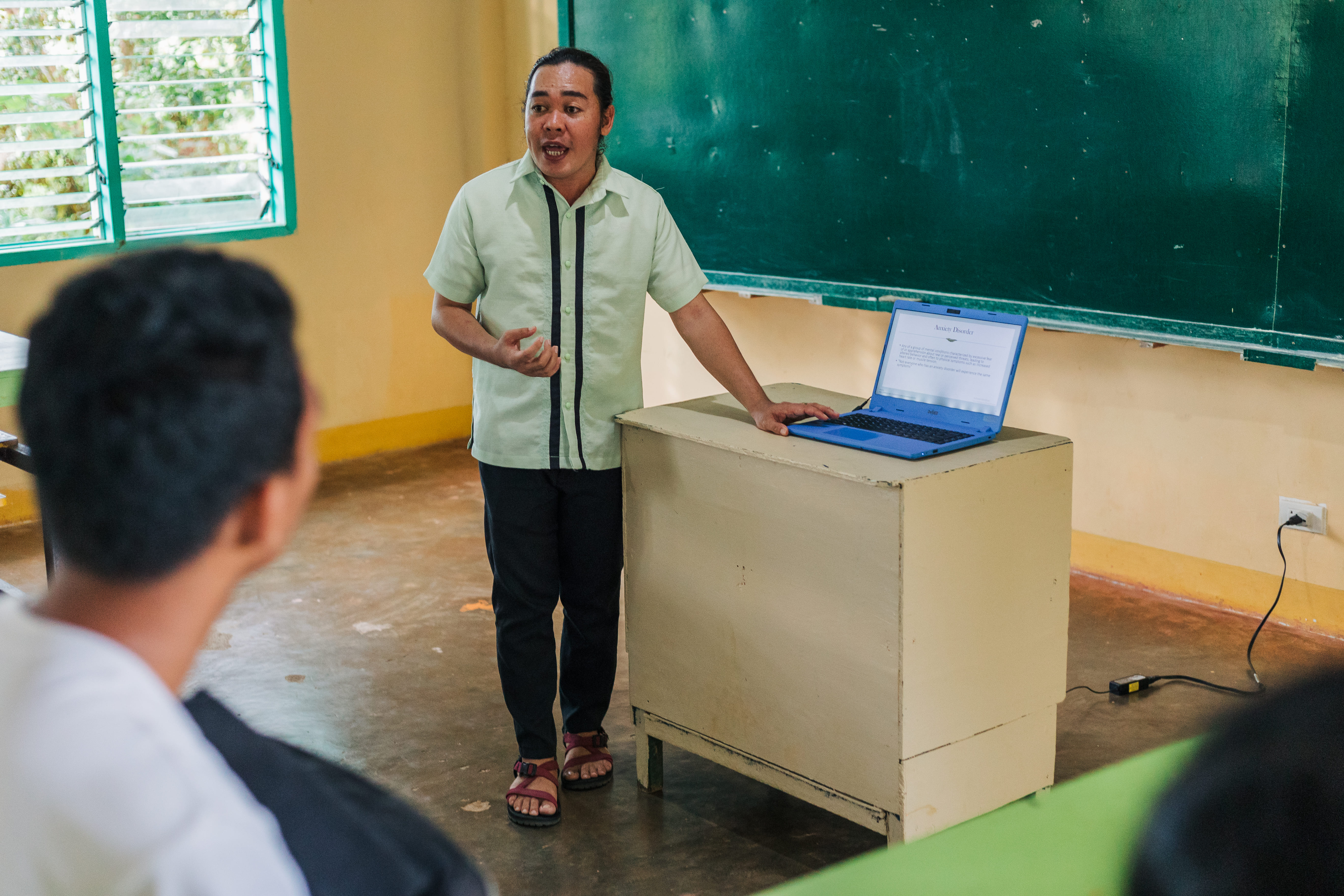 Once a student of Eugenia M. Quintela Memorial High School in Vinzons, Camarines Norte, Jonel Elnar is now a teacher, inspiring a new generation of empowered students