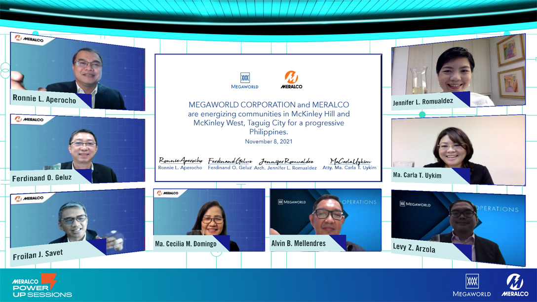 Virtual Meeting with Meralco and Megaworld