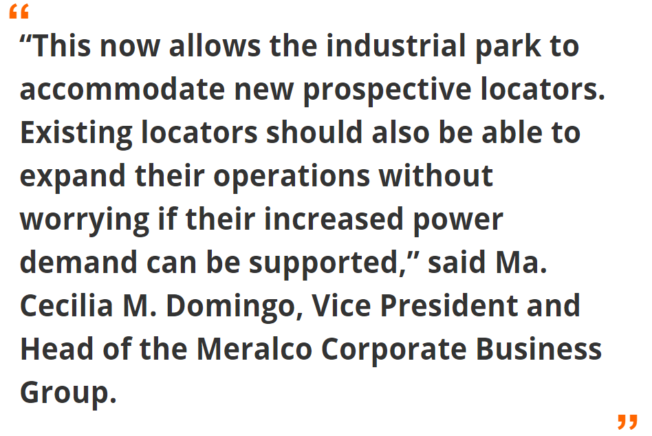 Industrial parks can accommodate new prospective locators.
