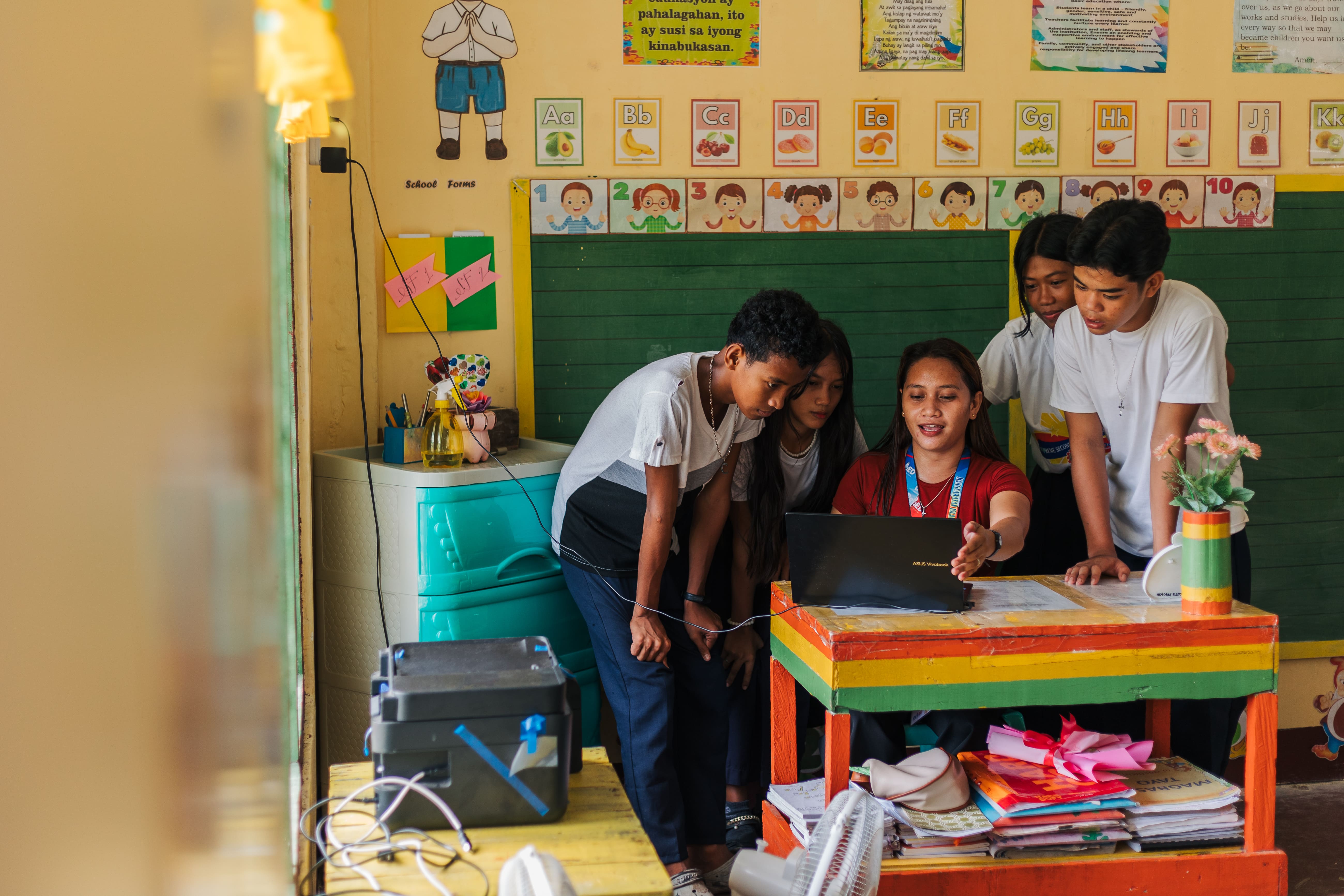 Students, with the help of their teachers, can explore the world remotely with information they gathered online now that they can connect to the internet at school.