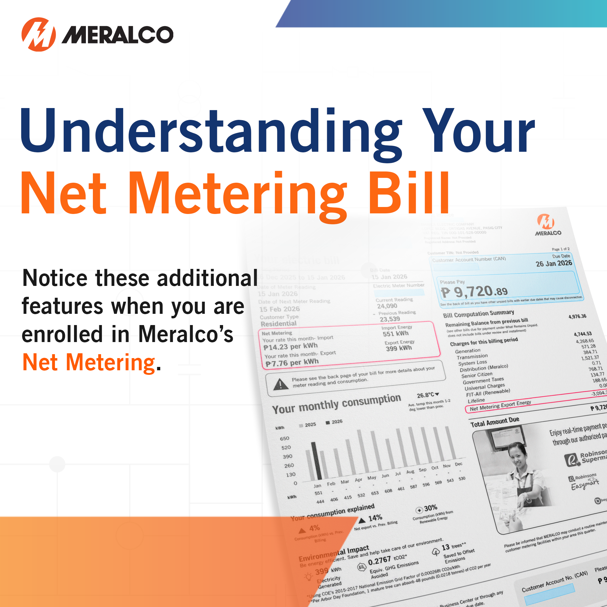Net-metering bill explainer, step 1 of 6
