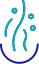 Fire Icon in Blue and Teal