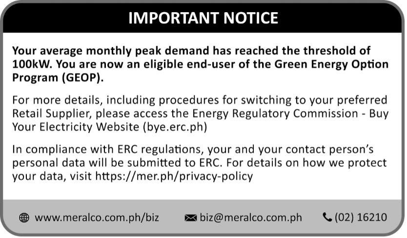 Green Energy Option Program
