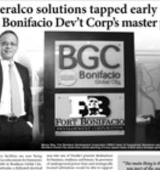 Meralco solutions tapped ealy in Fort Bonifacio Dev't Corp's master plan
